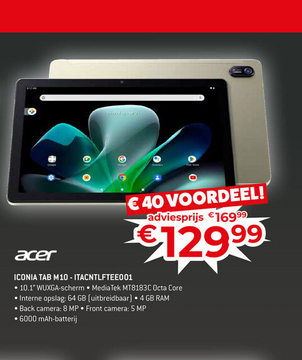 Aanbieding: ICONIA TAB M10 - ITACNTLFTEE001