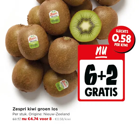 Promotie: Zespri kiwi groen los