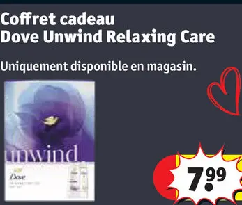 Offre: Coffret cadeau Dove Unwind Relaxing Care