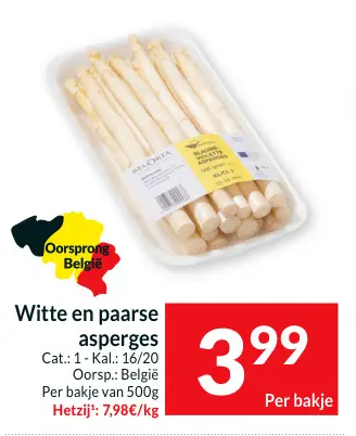 Promotie: Witte en paarse asperges