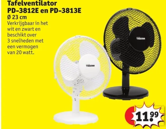 Promotie: Tafelventilator PD-3812E en PD-3813E