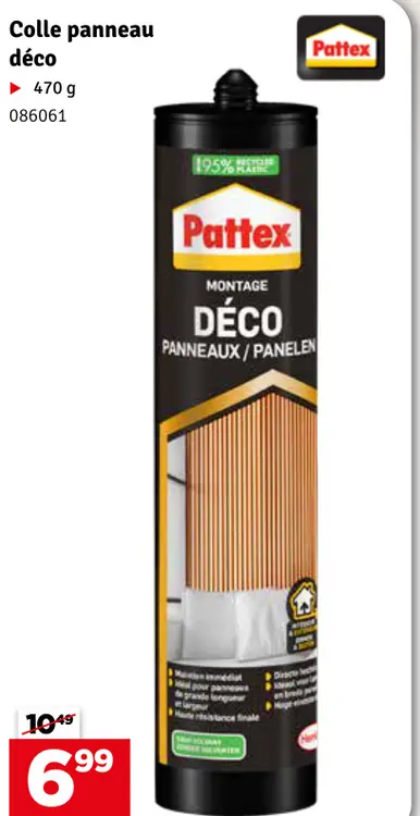 Offre: Colle panneau déco