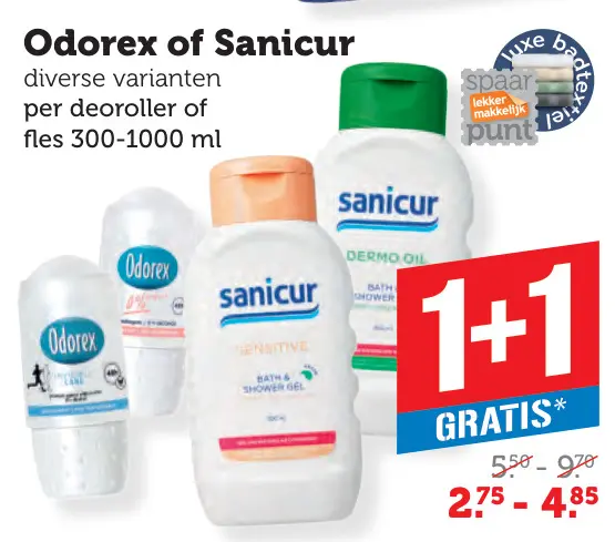 Aanbieding: Odorex of Sanicur