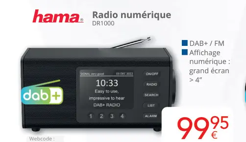 Offre: Radio numérique