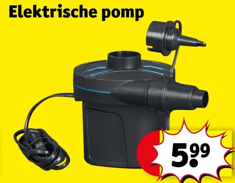 Promotie: Elektrische pomp