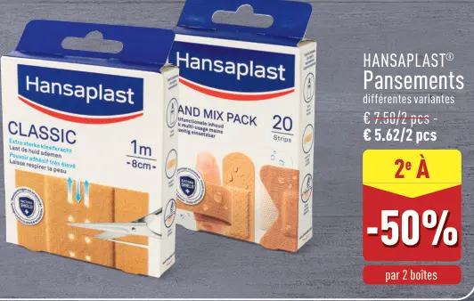 Offre: Hansaplast Pansements