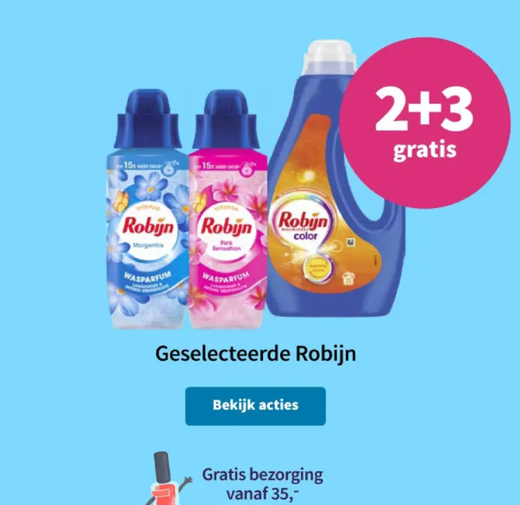 Promotie: Robijn wasparfum en wasmiddel