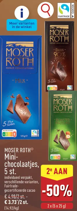Promotie: Mini-chocolaatjes