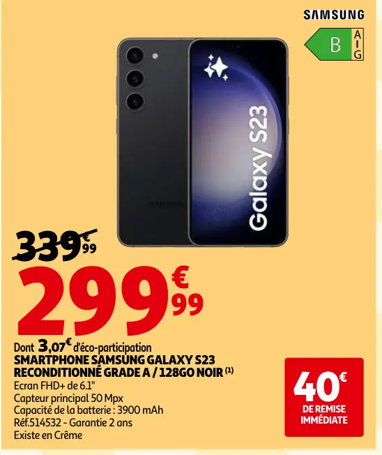 Offre: Samsung galaxy s23