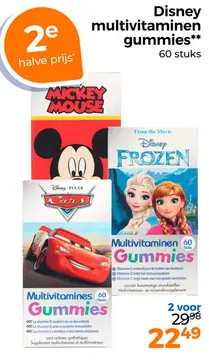 Aanbieding: Disney multivitaminen gummies