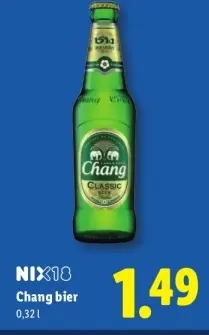 Aanbieding: Chang bier
