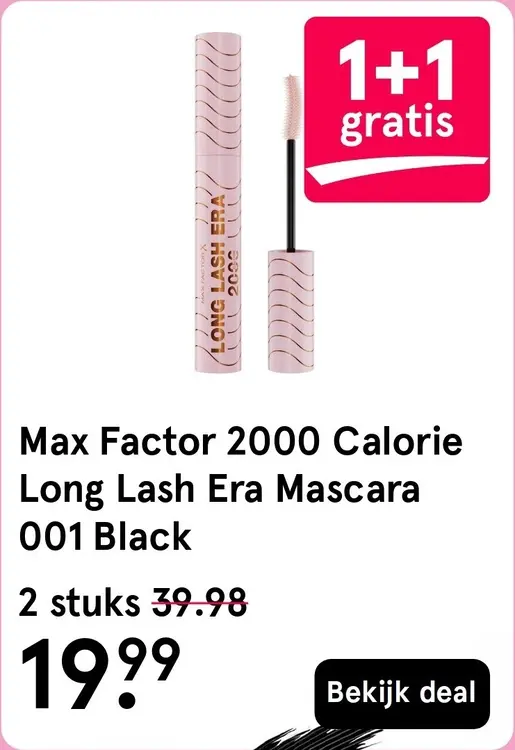 Aanbieding: 2000 Calorie Long Lash Era Mascara 001 Black