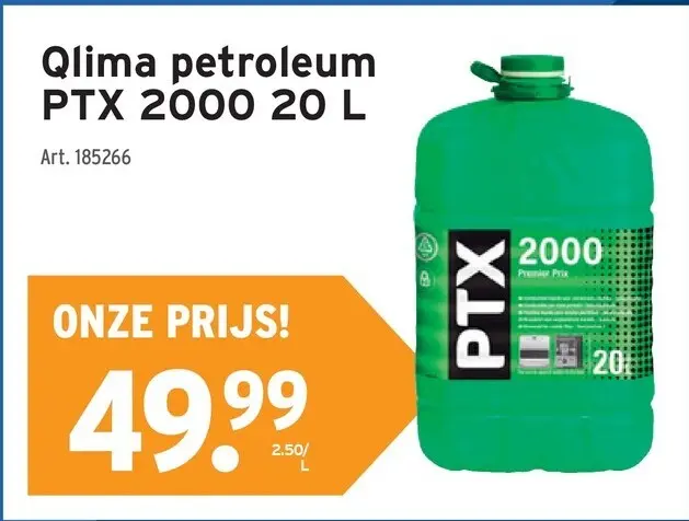 Promotie: Petroleum PTX 2000 20 L
