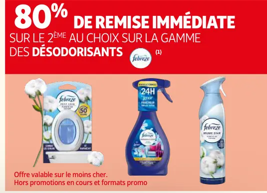 Offre: Gamme des désodorisants Febreze