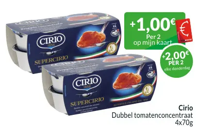 Promotie: Dubbel tomatenconcentraat