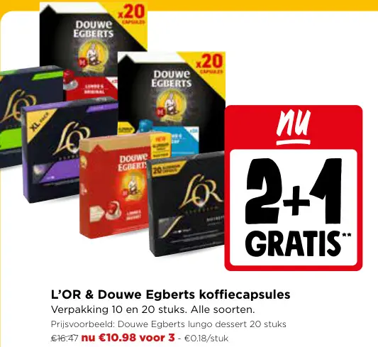 Promotie: Koffiecapsules
