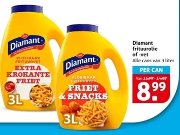 Aanbieding: Diamant frituurolie of-vet