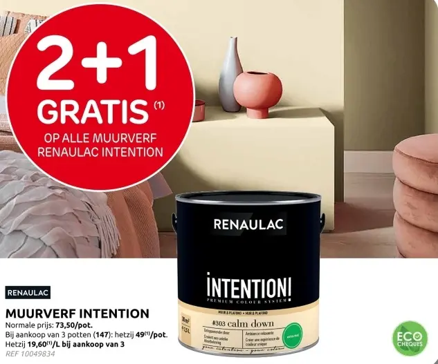 Promotie: Muurverf intention