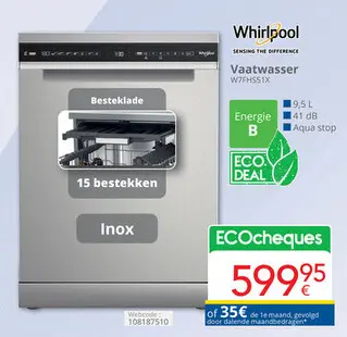 Promotie: Vaatwasser W7FHS51X