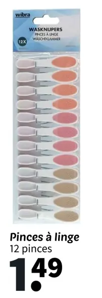 Offre: Pinces à linge