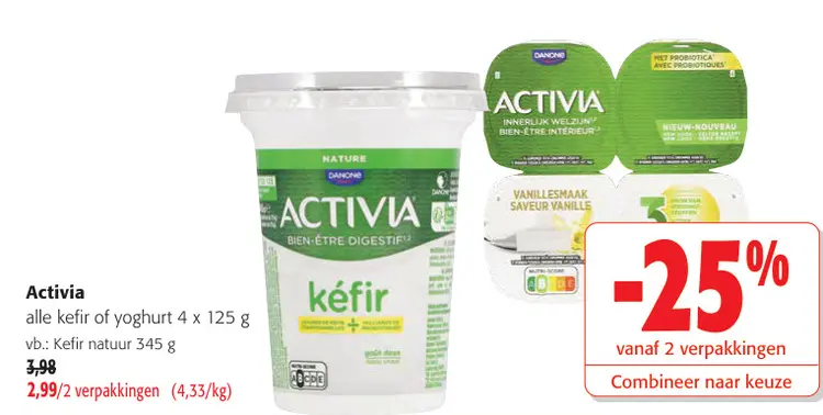 Promotie: Activia kefir of yoghurt