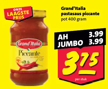 Aanbieding: Grand'Italia pastasaus piccante