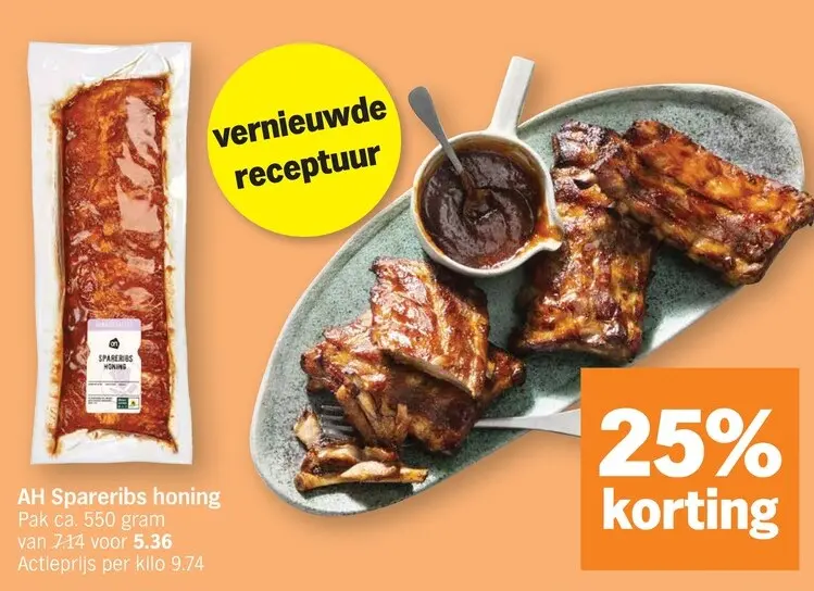 Promotie: Spareribs honing
