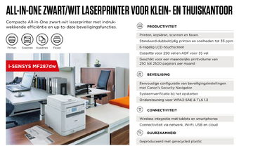 Promotie: i-SENSYS MF287dw