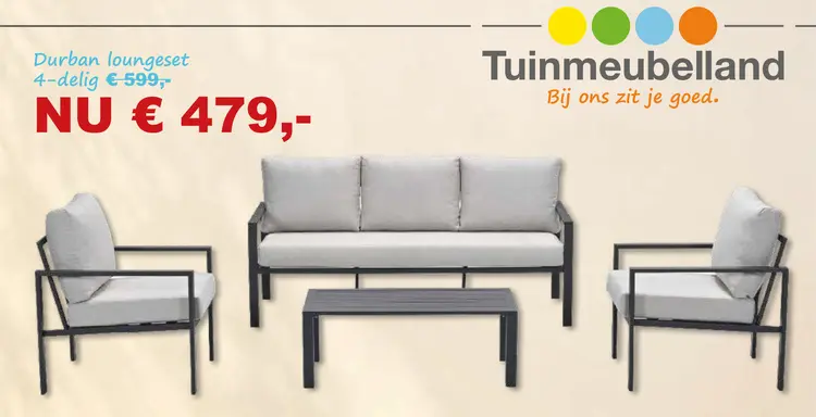 Aanbieding: Durban loungeset