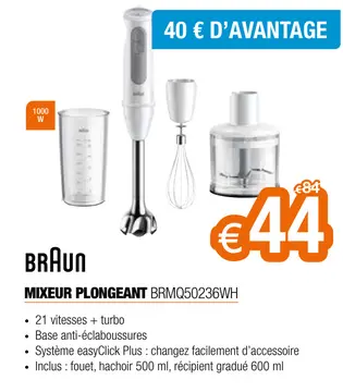 Offre: Mixeur plongeant brmq50236wh