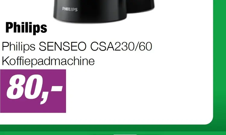 Aanbieding: Philips SENSEO CSA230/60 Koffiepadmachine