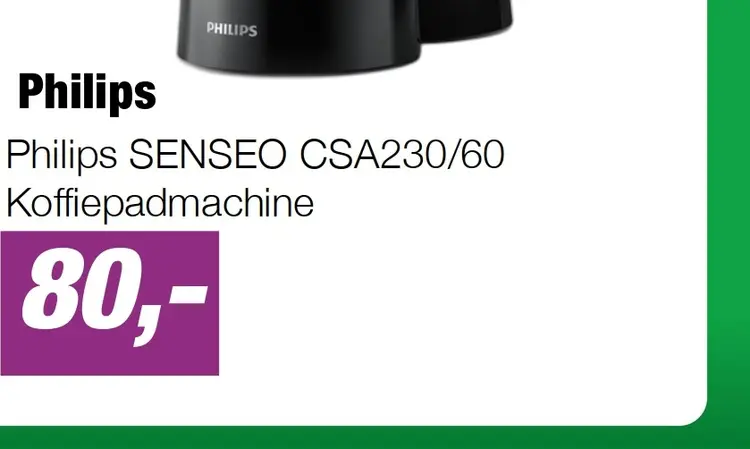 Aanbieding: Philips SENSEO CSA230/60 Koffiepadmachine