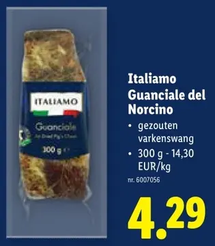 Aanbieding: Italiamo Guanciale del Norcino