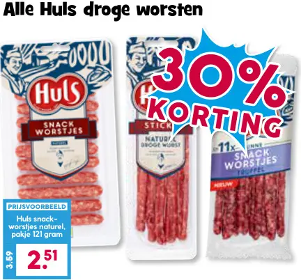 Aanbieding: Droge worsten
