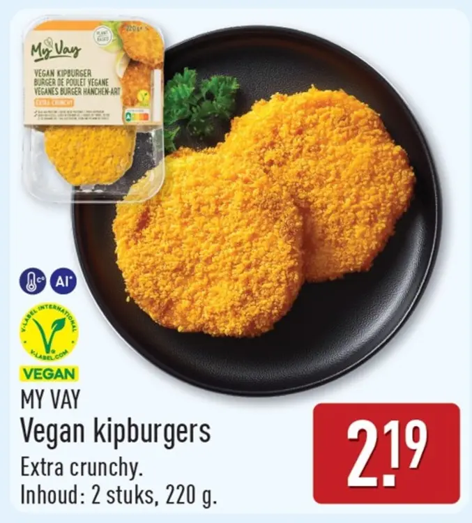 Aanbieding: Vegan kipburgers