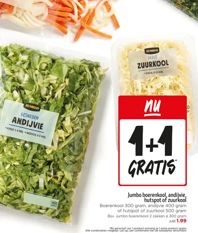 Aanbieding: Boerenkool, andijvie, hutspot of zuurkool