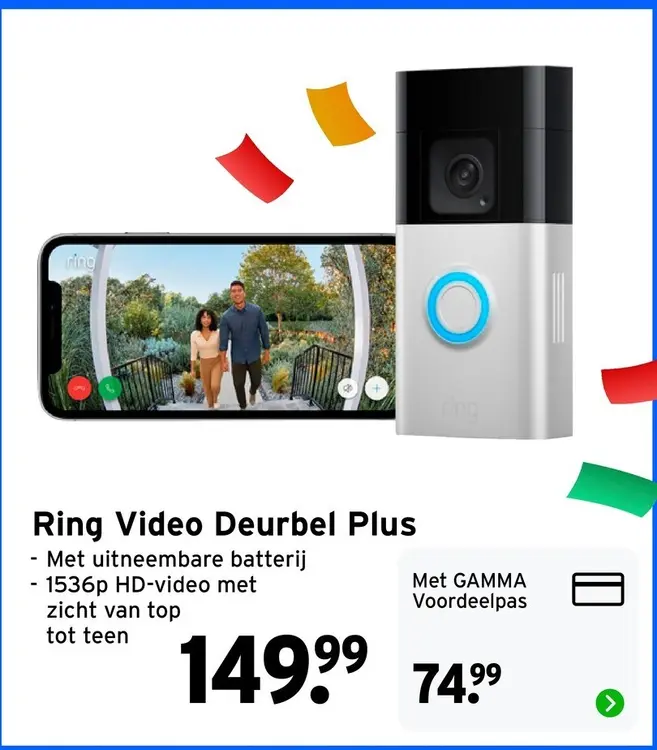 Aanbieding: Ring Video Deurbel Plus