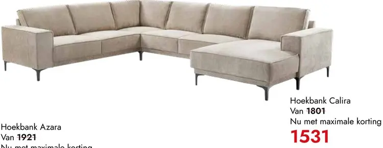 Aanbieding: Hoekbank Calira