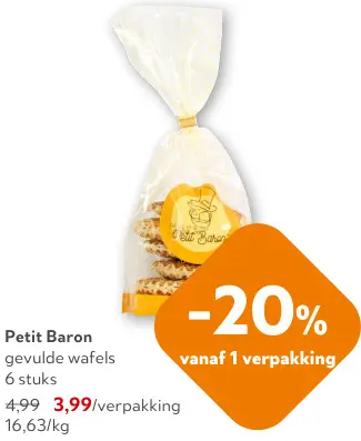 Promotie: Gevulde wafels