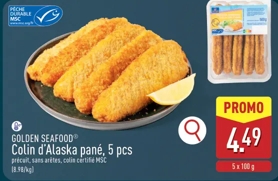 Offre: Colin d'Alaska pané