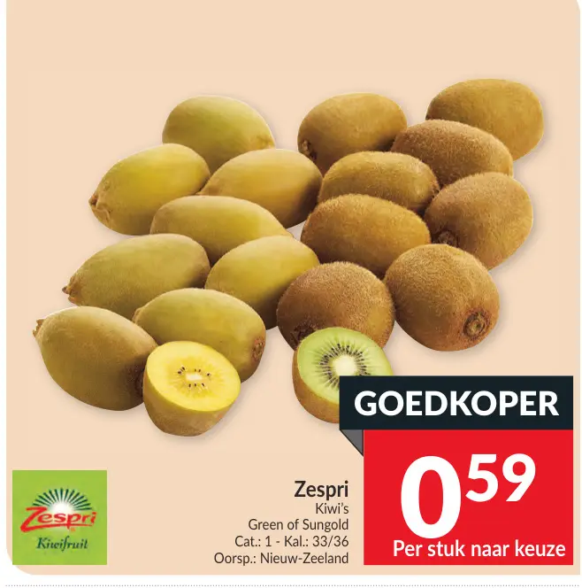 Promotie: Kiwi's Green of Sungold