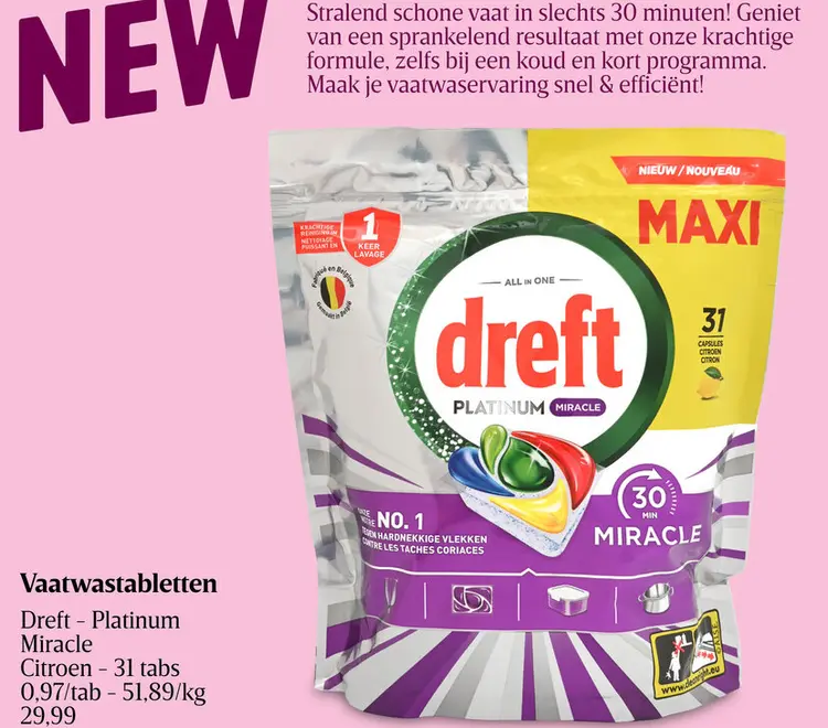 Promotie: Vaatwastabletten Dreft