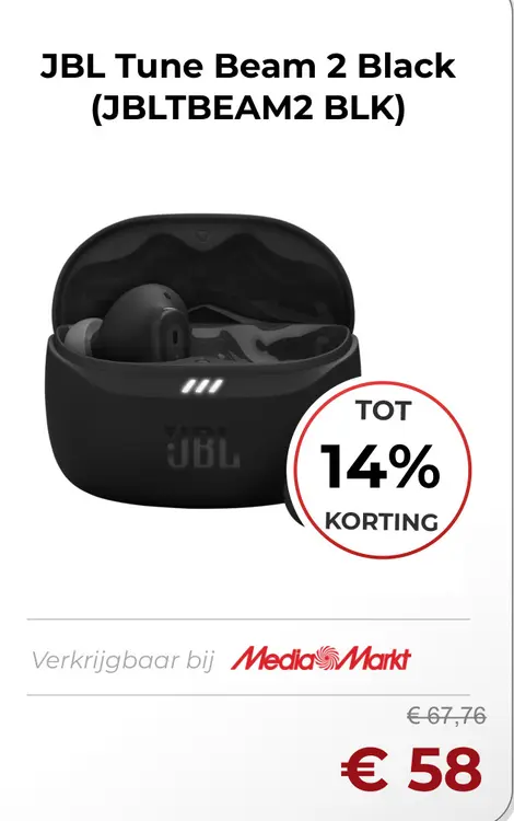 Aanbieding: Tune Beam 2 Black