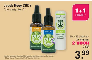 Aanbieding: Jacob Hooy CBD+