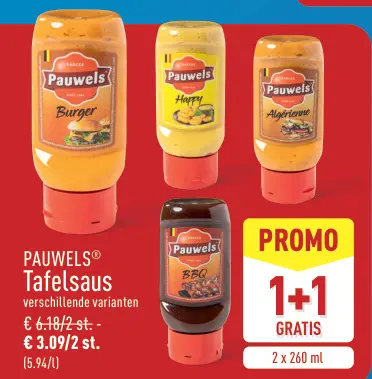 Promotie: Tafelsaus