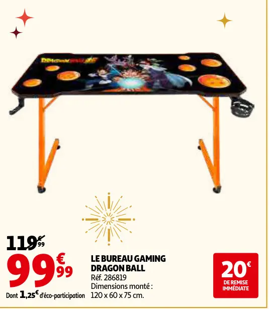 Promotie: Le bureau gaming DRAGON BALL