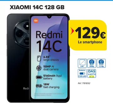 Offre: Xiaomi 14c 128 gb