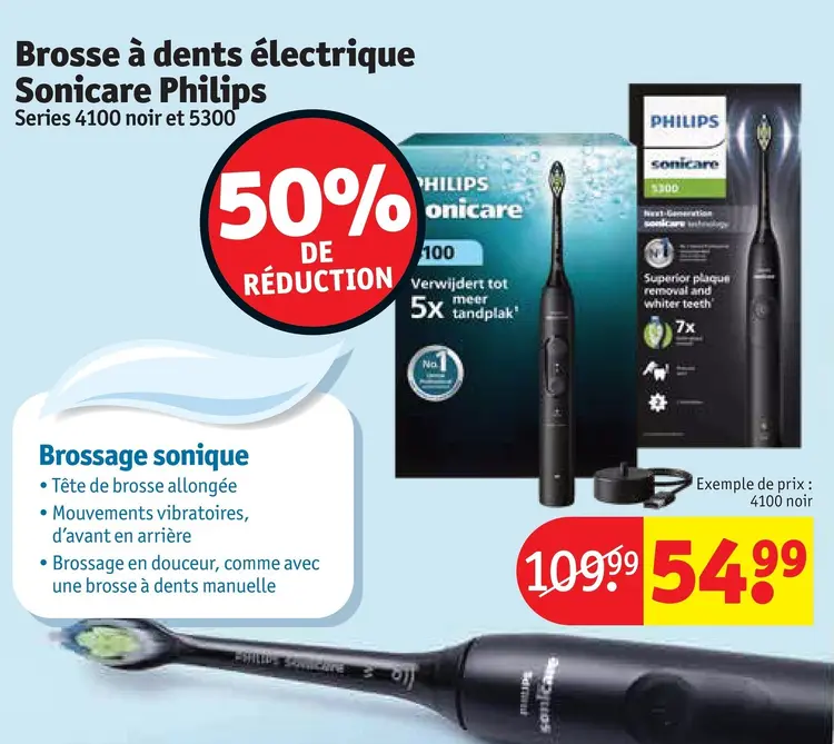 Offre: Brosse à dents électrique Sonicare