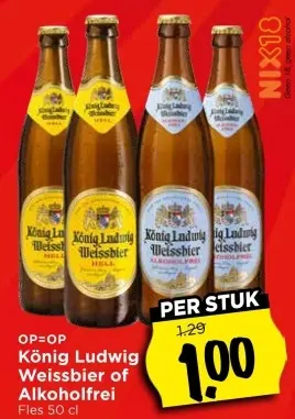 Aanbieding: König Ludwig Weissbier of Alkoholfrei