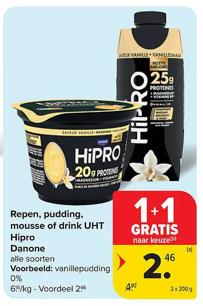 Aanbieding: Repen, pudding, mousse of drink UHT